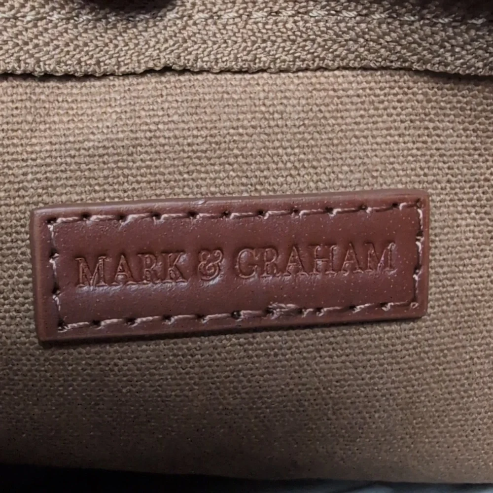 Mark & Graham Brown Canvas Zip Pouch